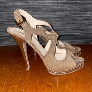 PRADA size eu 40 used cutout heels